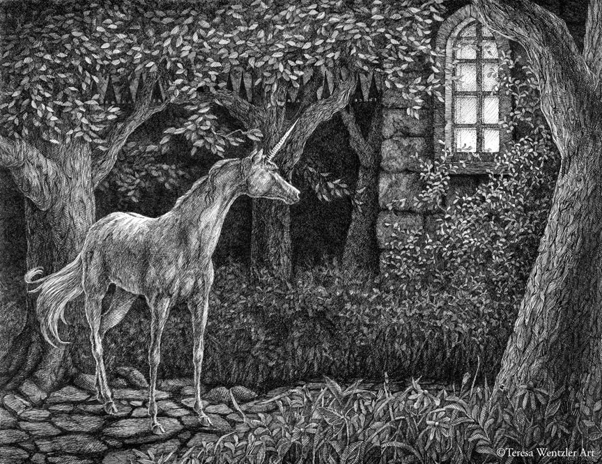 night watch pen drawing