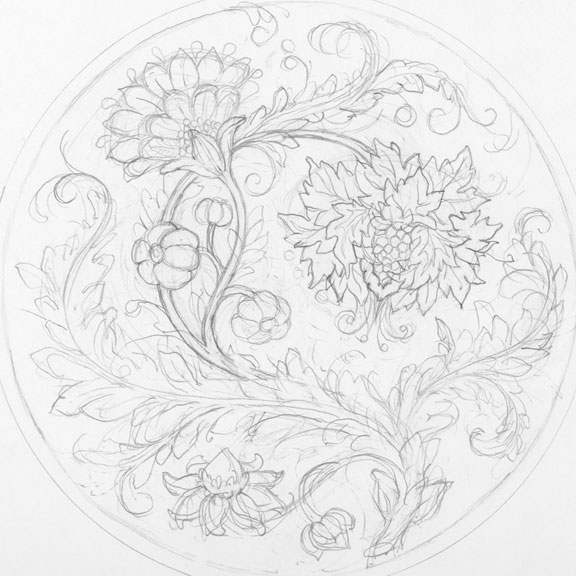 first sketch for clay project